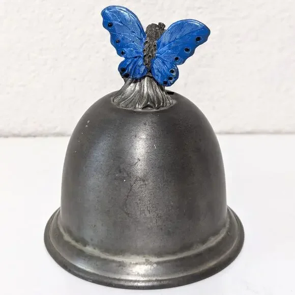 Fairy Penny Perched on Coin Bank, 4.5" 90s Pewter Handpainted Wings Gallo Figure - Picture 3 of 7